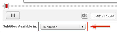 A felkészülés az interjúra az önéletrajz megírása után részhez kapcsolódó TED videón a felirat beállítása
